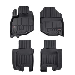 Tappetini per auto Proline 3D compatibili con Honda Jazz III 2007-2014 su misura in gomma | Tipo Auto: Hatchback | Set di tappetini premium | Materiale TPE durevole | Bordi più alti